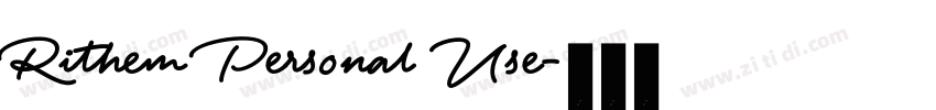 Rithem Personal Use字体转换